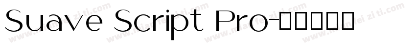 Suave Script Pro字体转换
